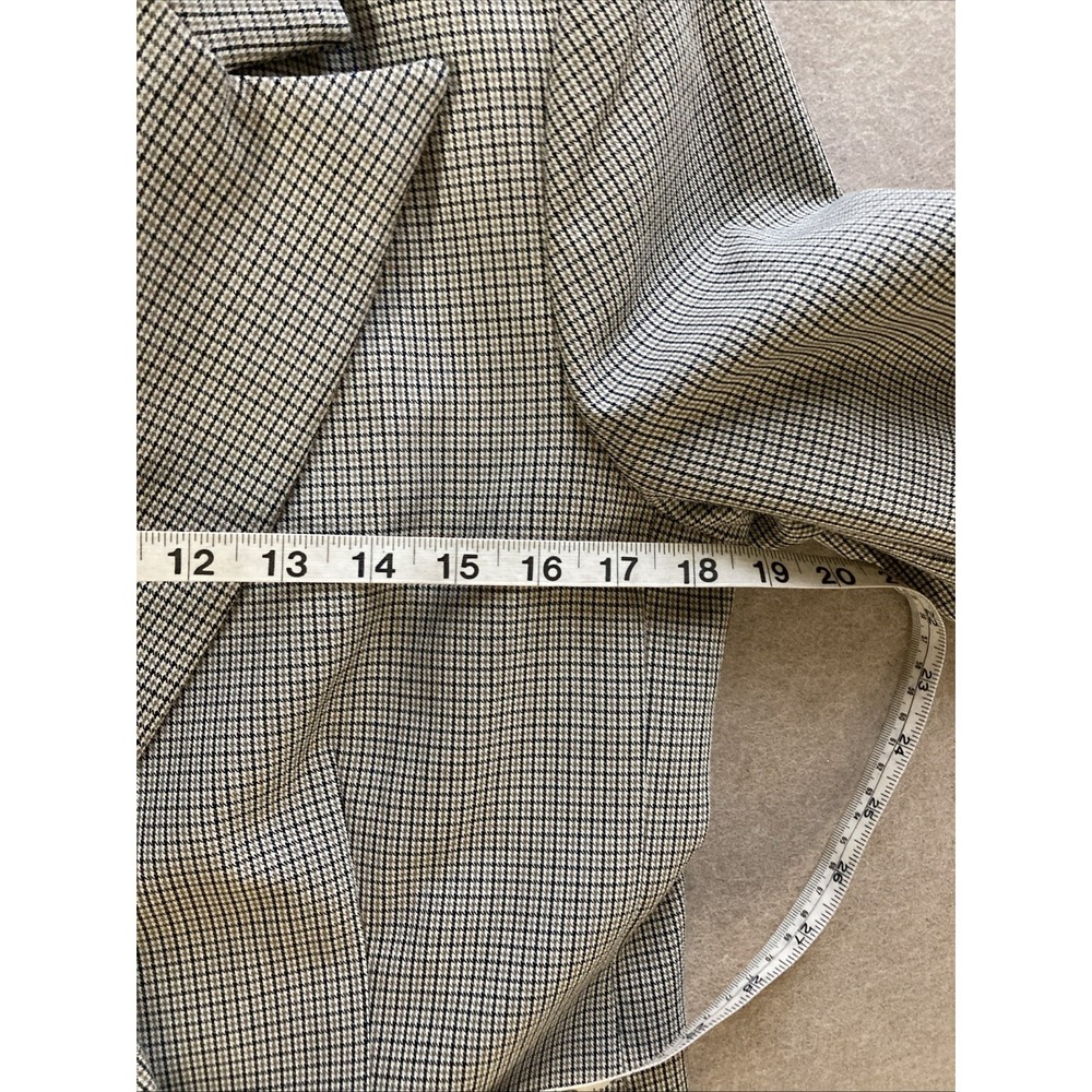 House of Harlow 1960 Houndstooth Double Breasted Blazer Women's Sz S Brown Navy - Picture 5 of 8